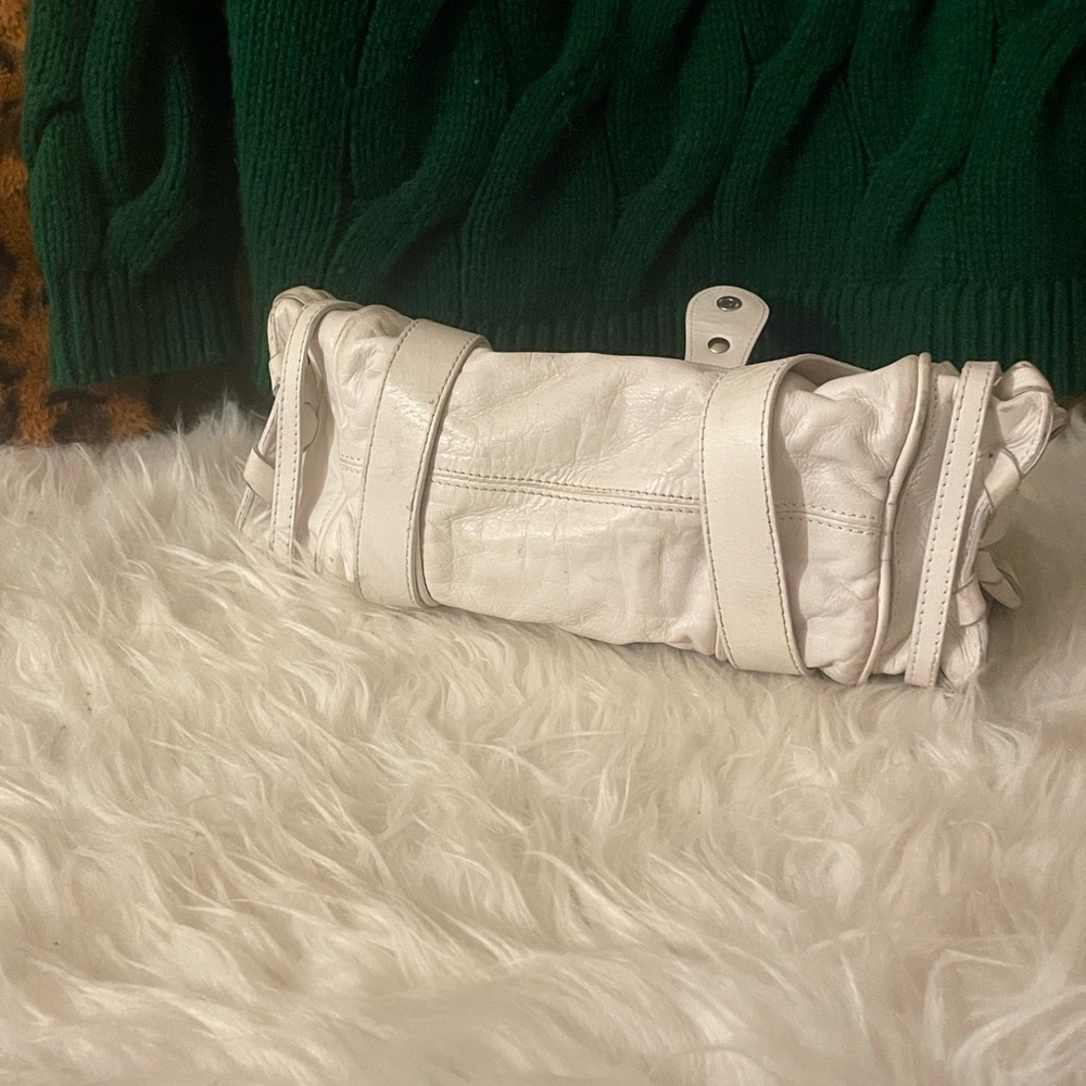 Chloe Silverado Vintage White Leather Handbag | Rare - Picture 13 of 15